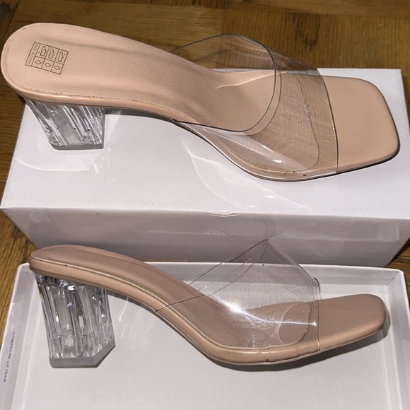 Brand New Clear Mules - Picture 2 of 3